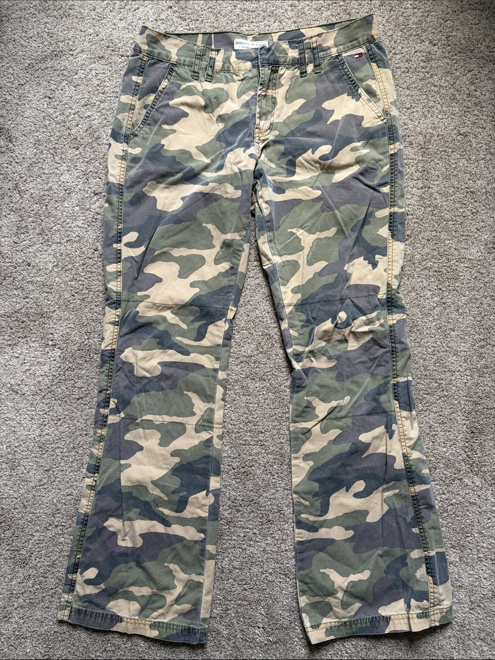 Vintage Tommy Jeans Camouflage Pants - Olive Black Tan